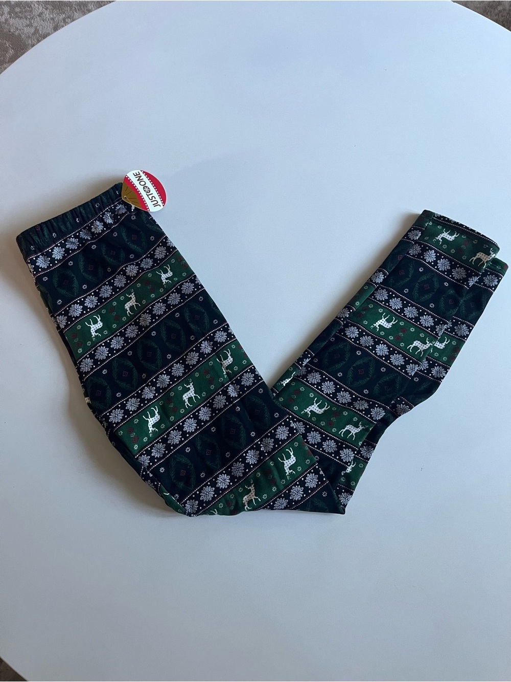 Holiday Reindeer NWT Women’s Leggings, Size Large